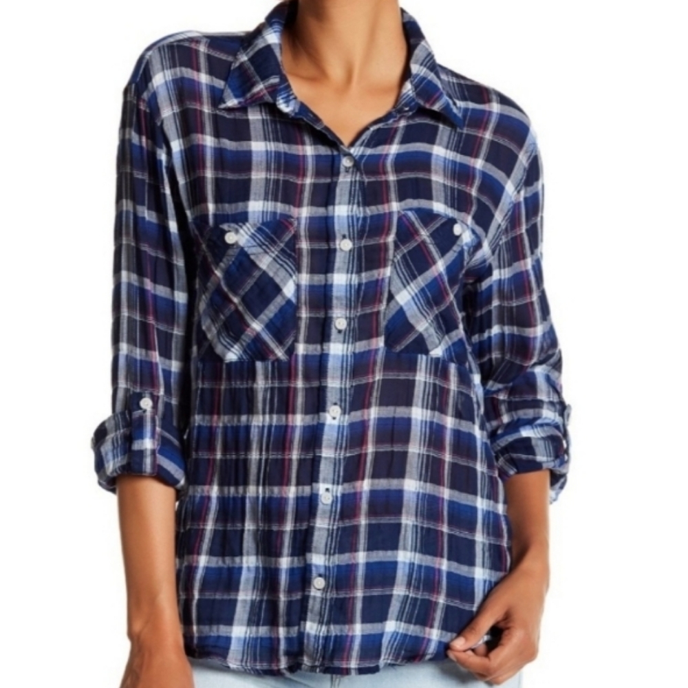 Anthropologie Sanctuary Paid Boyfriend Shirt